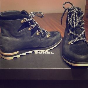 Sorel Sneak-chic Alpine Black/Noir #8 Boots
